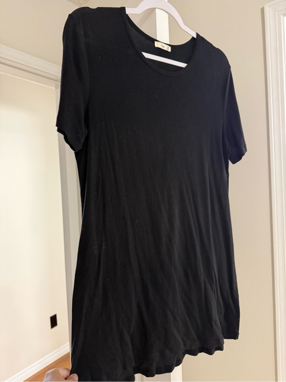 TNA Black Midi Tee Dress